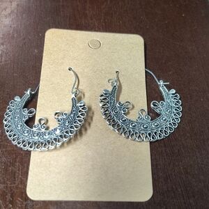 Elegant Silver Hoop Earrings